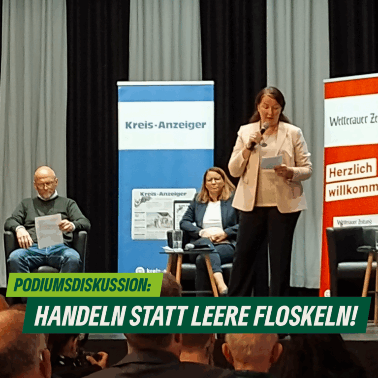 Podiumsdiskussion: Handeln statt leere Floskeln!
