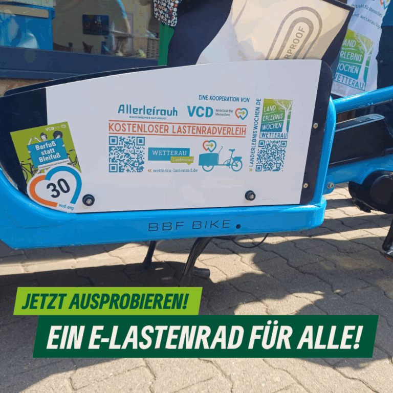 Jetzt E-Lastenrad ausleihen!